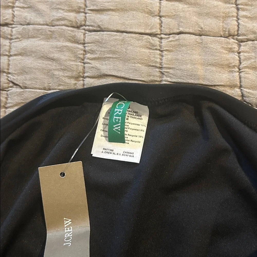 JCrew Square Neck One piece Swimsuit Classic Black Swimsuit Bathing suit